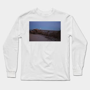 Fishing Pier At Night Long Sleeve T-Shirt